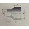 Réduction conique (M x F à coller) raccord en PVC