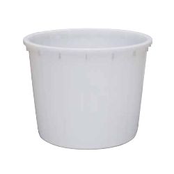 Bassin circulaire 500L alimentaire blanc