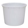 Bassin circulaire 1000L alimentaire blanc